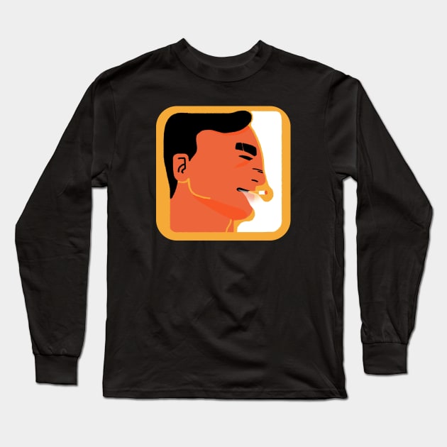 Smoker Long Sleeve T-Shirt by Khannoli